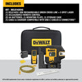 DeWalt DCLE14251G USB Rechargeable Green 5 Spot and Cross Line Laser Kit - Ace Tool Group - DeWalt