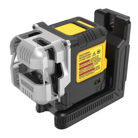 DeWalt DCLE14301G USB Rechargeable Green 3X180° Line Laser Base Kit - Ace Tool Group - DeWalt