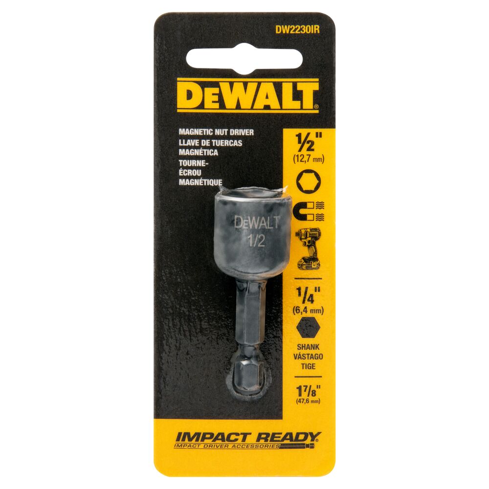 DEWALT DW2230IR 1/2"X1-7/8" MAG IMPACT READY NUT DRIVER - Ace Tool Group - DeWalt