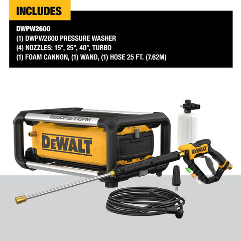 DeWalt DWPW2600 2600 Psi Jobsite Pressure Washer - Ace Tool Group - DeWalt
