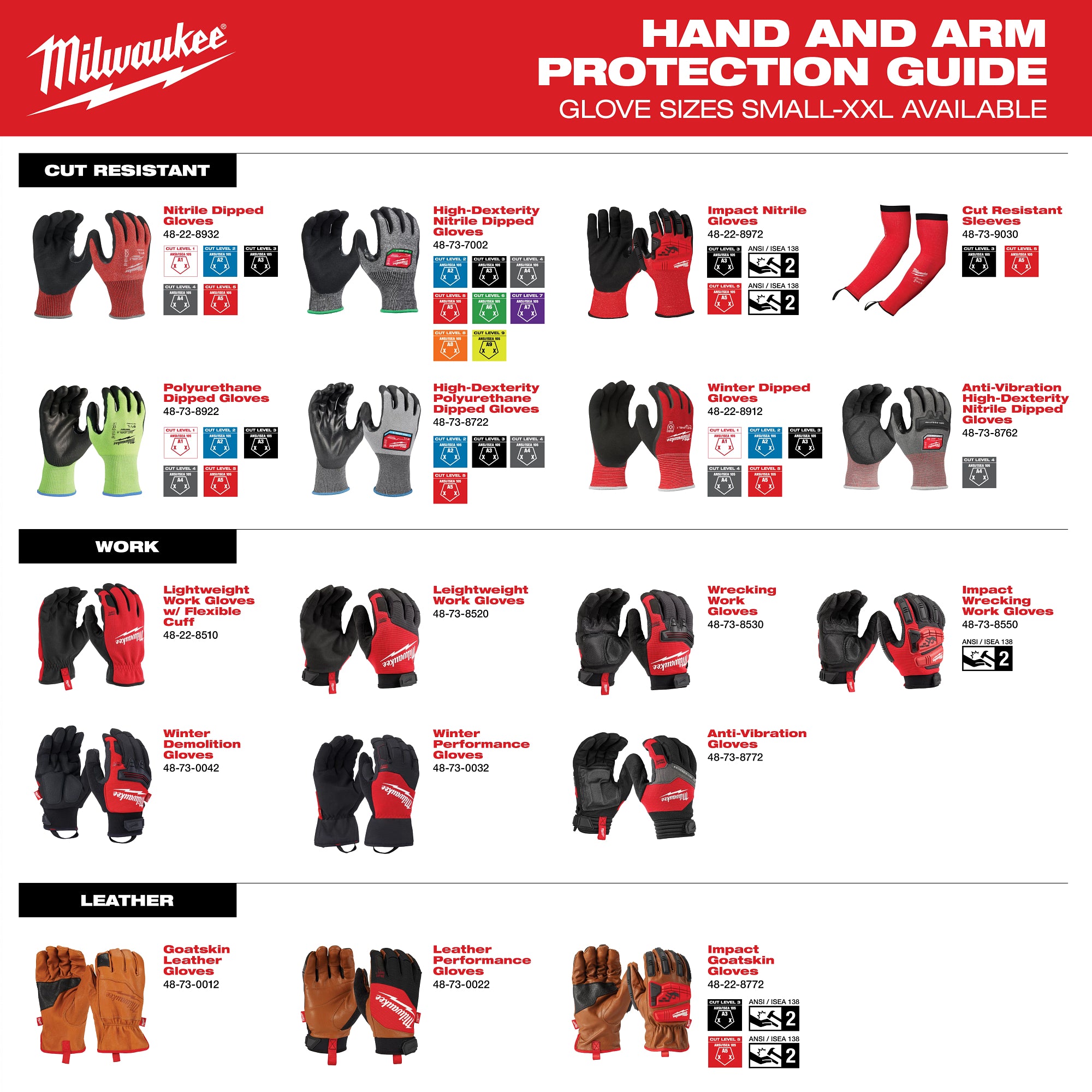12-Pack Cut Level 5 Winter Dipped Gloves - XXL