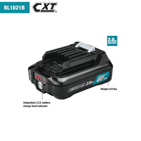 Makita BL1021B CXT 12V/2.0 Ah Lithium-Ion Battery - Ace Tool Group - Makita