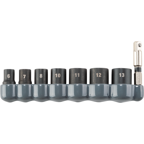Makita E-01694 Impact 8 Pc. 1/4 in. 6 pt. Metric Socket - Ace Tool Group - Makita
