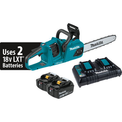 Makita XCU07PT 18V X2 Cordless 14 in. Chainsaw Kit - Ace Tool Group - Makita