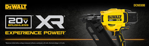 DeWalt DCN930B 20V XR 30 Degree Framing Nailer - Ace Tool Group - DeWalt