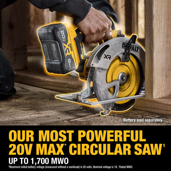 DEWALT DCS590B 20V MAX* XR Brushless Cordless 7-1/4 in. Circular Saw (Tool Only) - Ace Tool Group - DeWalt