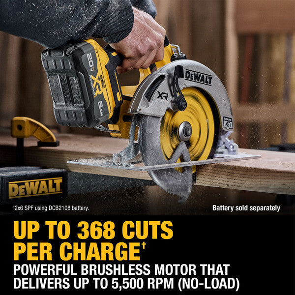 DEWALT DCS590B 20V MAX* XR Brushless Cordless 7-1/4 in. Circular Saw (Tool Only) - Ace Tool Group - DeWalt