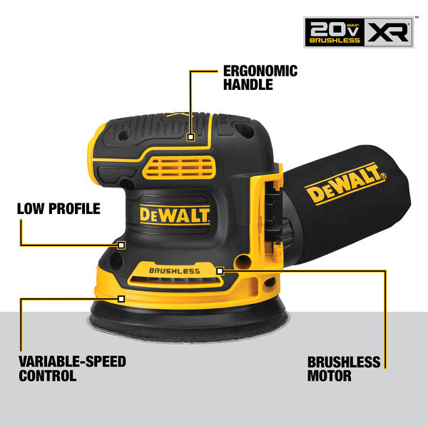 Dewalt Dcw210B 20V Max 5 In. Random Orbit Sander - Ace Tool Group - DeWalt