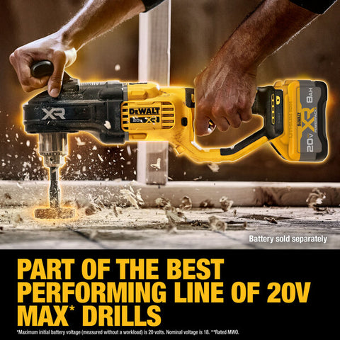 DEWALT DCD446B 20V MAX* XR Brushless Cordless 1/2 in. Compact Stud &amp; Joist Drill (Tool Only) - Ace Tool Group - DeWalt