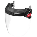 BOLT Gasketed Full Face Shield - Clear Dual Coat Lens (Compatible with Milwaukee® BOLT Safety Helmets & BOLT Hard Hats) - Ace Tool Group - Milwaukee