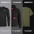 Milwaukee 415B-2X WORKSKIN LIGHT LS SHIRT - BLACK 2X - Ace Tool Group - Milwaukee