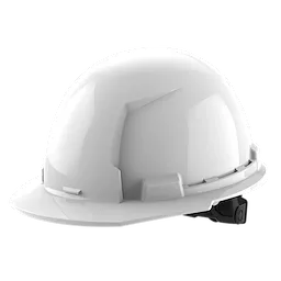 Milwaukee 48-73-1120 White Front Brim Hard Hat with 6PT Ratcheting Suspension - Type 1 Class E 5 Pack - Ace Tool Group - Milwaukee