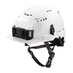 Milwaukee 48-73-1320 White Front Brim Vented Helmet with BOLT - Class C - Ace Tool Group - Milwaukee