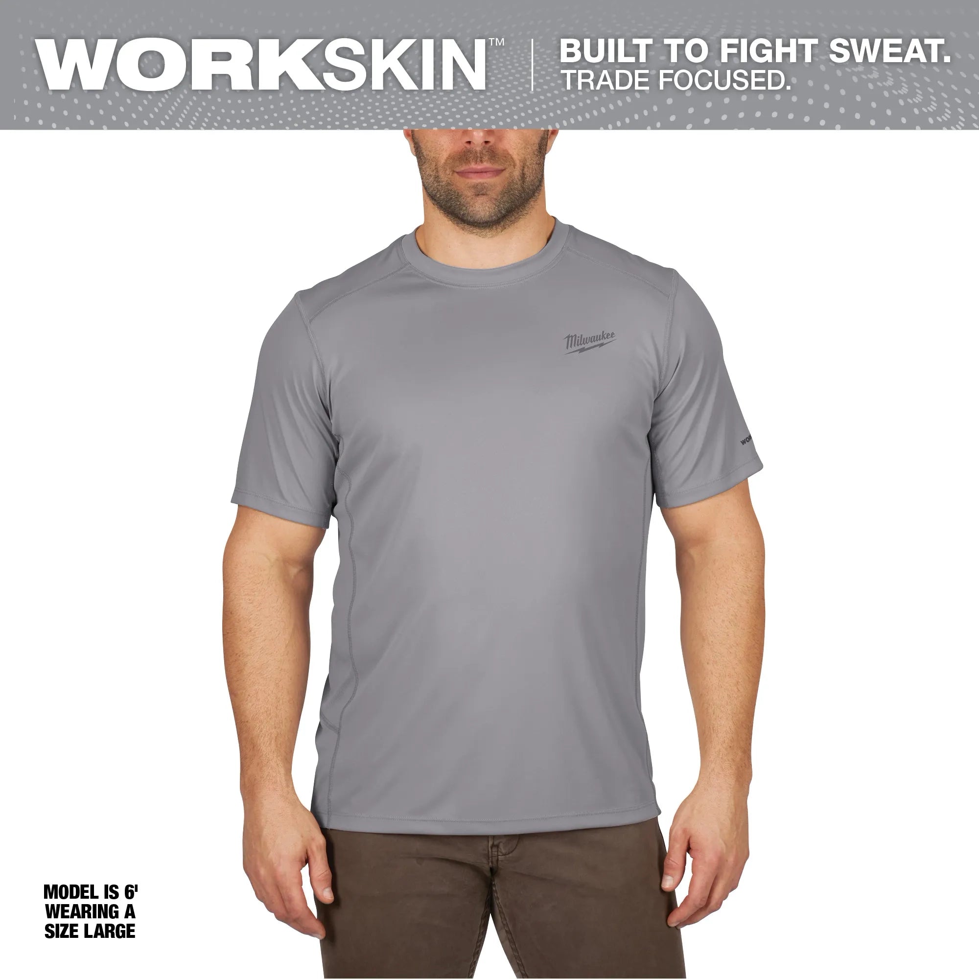 Milwaukee 414G-2X WORKSKIN LIGHT SS SHIRT - GRAY 2X - Ace Tool Group - Milwaukee