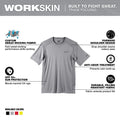 Milwaukee 414G-3X WORKSKIN LIGHT SS SHIRT - GRAY 3X - Ace Tool Group - Milwaukee