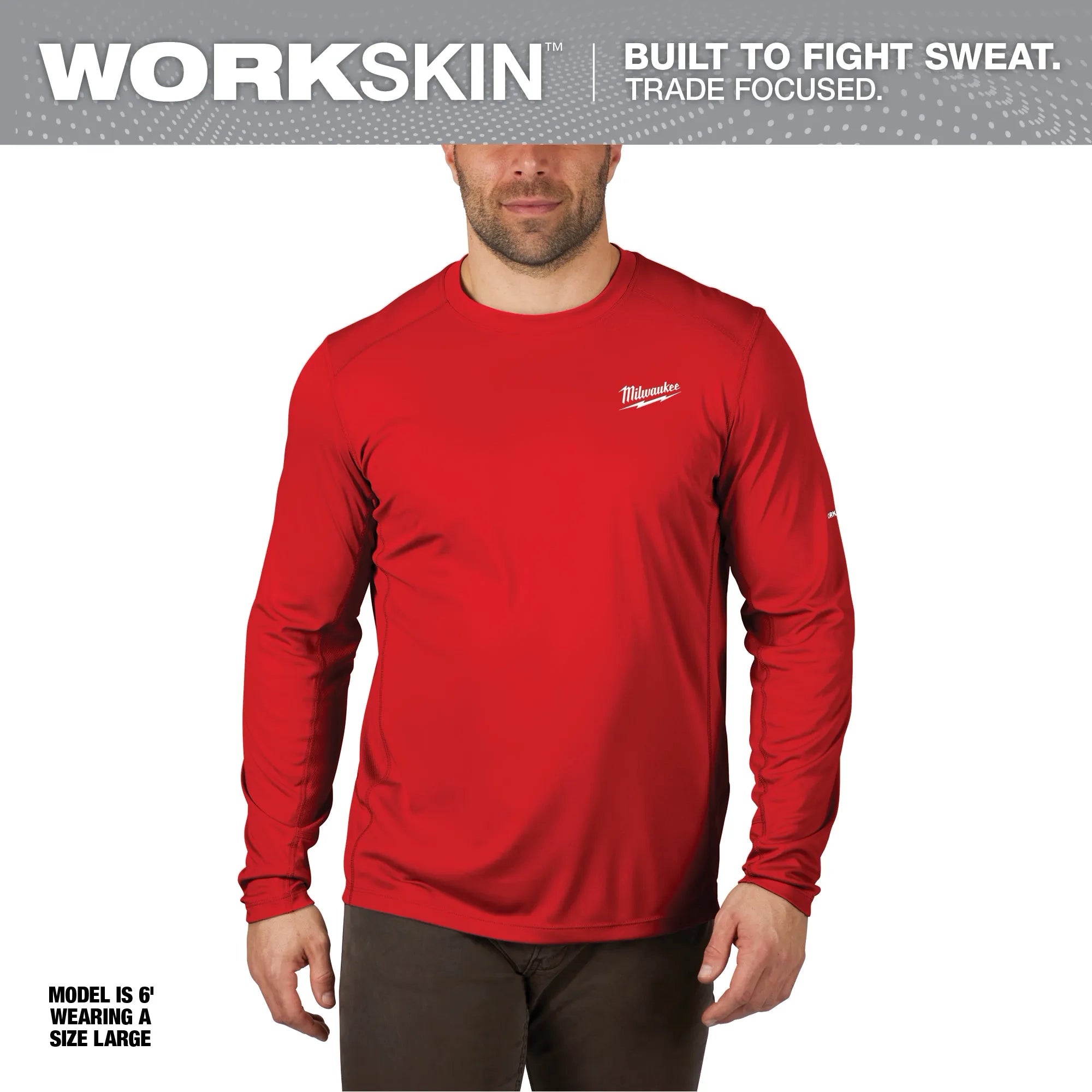 Milwaukee 415R-2X WORKSKIN LIGHT LS SHIRT - RED 2X - Ace Tool Group - Milwaukee