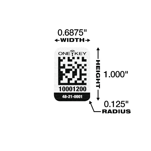 Milwaukee 48-21-0001 ONE-KEY Asset ID Tag - Sm. Plastic Surface - Ace Tool Group - Milwaukee