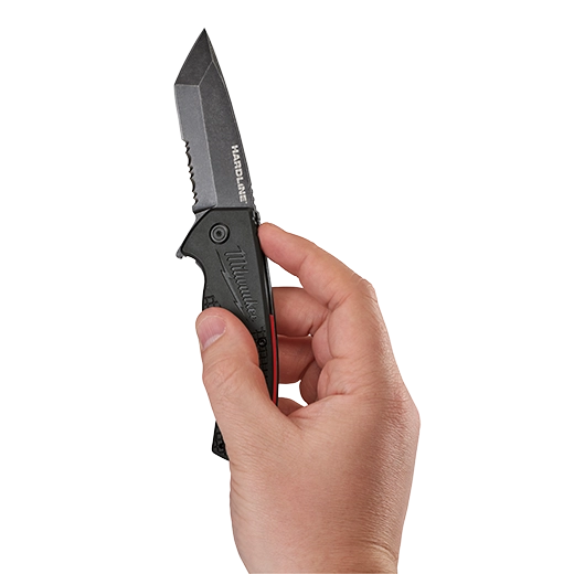 Milwaukee 48-22-1998 3" HARDLINE SERRATED BLADE POCKET KNIFE - Ace Tool Group - Milwaukee
