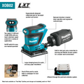 Makita XOB02Z 18V LXT Lithium-Ion Cordless 1/4 Sheet Finishing Sander, Tool Only - Ace Tool Group - Makita