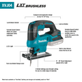 Makita XVJ04Z 18V LXT Lithium-Ion Brushless Cordless Jig Saw - Ace Tool Group - Makita
