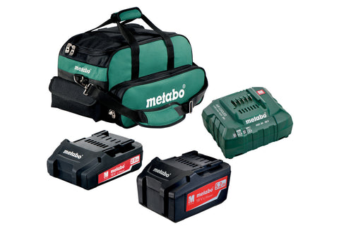 Metabo US625596052 18V 2.0Ah + 5.2Ah Li-Ion Starter Kit - Ace Tool Group - Metabo