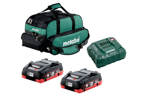 Metabo US625367002 18V 2x 4.0 Ah LiHD Compact Starter Kit - Ace Tool Group - Metabo