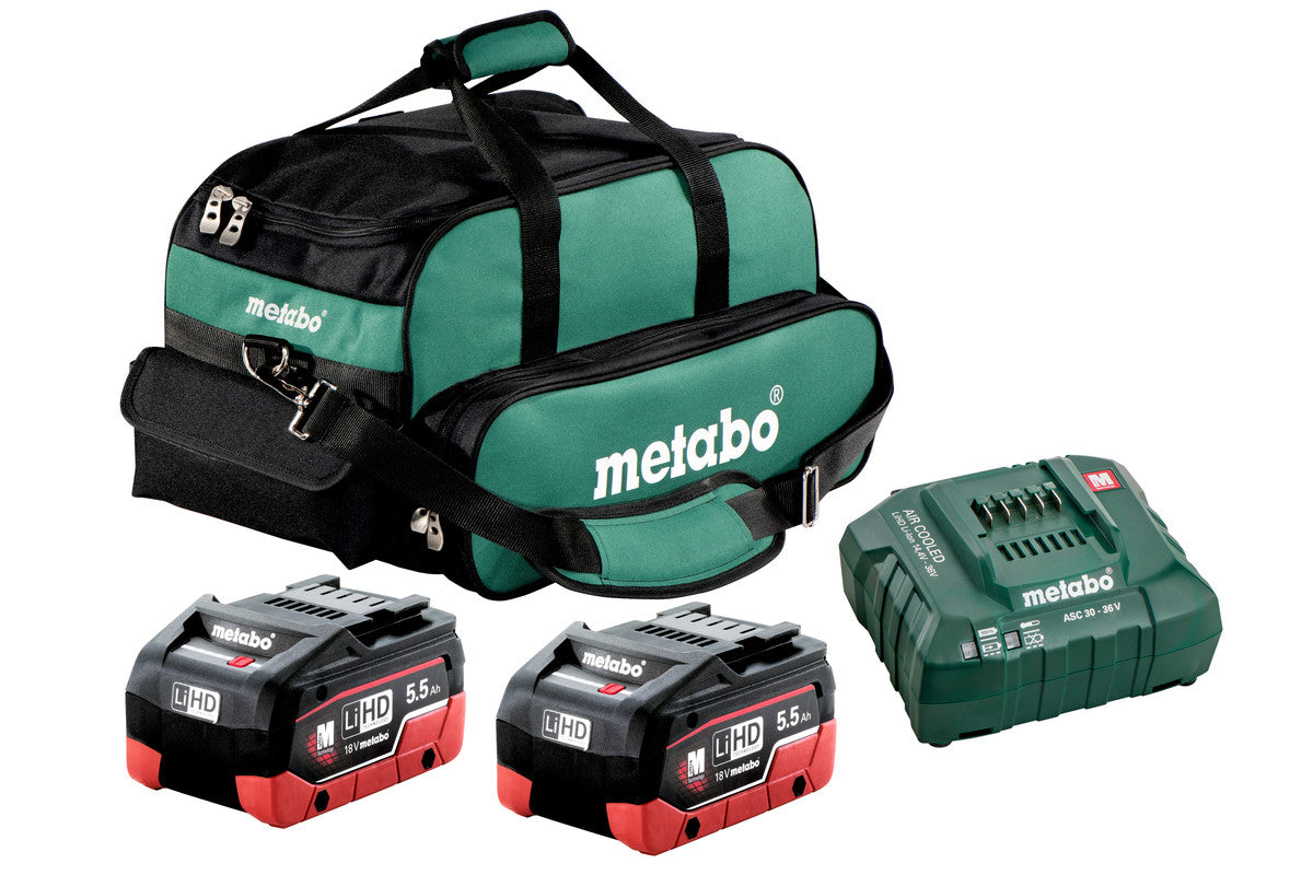 Metabo US625342002 18V 2x 5.5 Ah LiHD Professional Starter kit - Ace Tool Group - Metabo