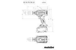 Metabo 603184850 BS 18 LTX-3 BL Q I 18V Brushless 3-Speed Drill/Driver - 0-550/2000/4000 RPM - 1151 in-lbs max - Quick-Change Chuck - Bare Tool - Ace Tool Group - Metabo