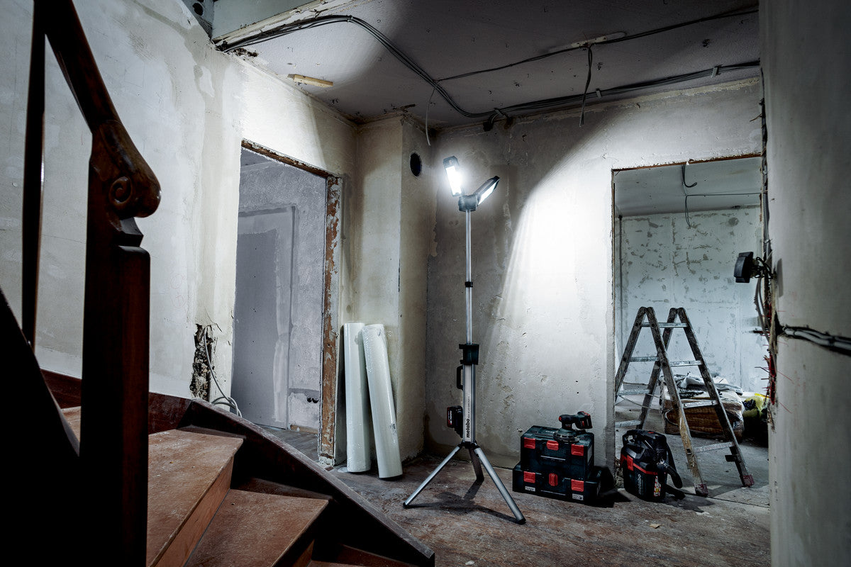 Metabo 601507850 BSA 18 LED 5000 DUO-S 18V Twin LED Tower Site - Light 5,000 Lumens - Bare Tool - Ace Tool Group - Metabo