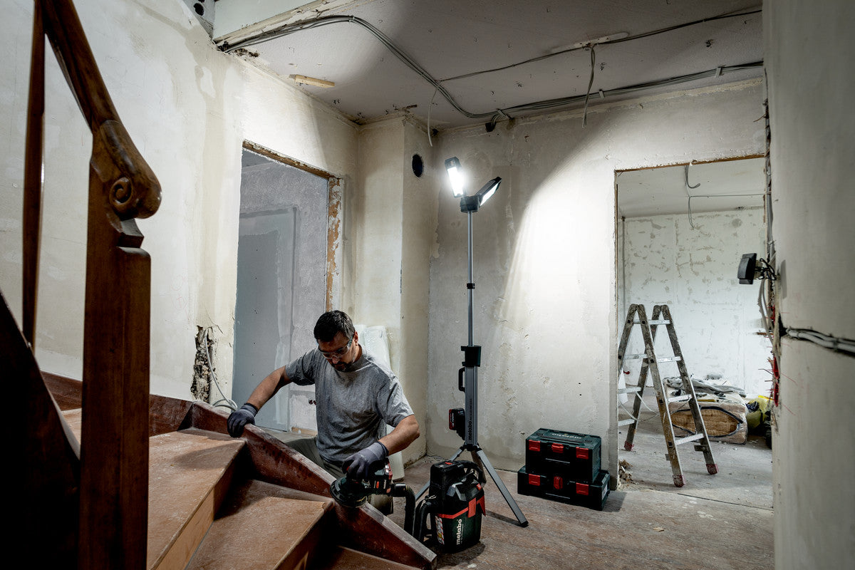 Metabo 601507850 BSA 18 LED 5000 DUO-S 18V Twin LED Tower Site - Light 5,000 Lumens - Bare Tool - Ace Tool Group - Metabo