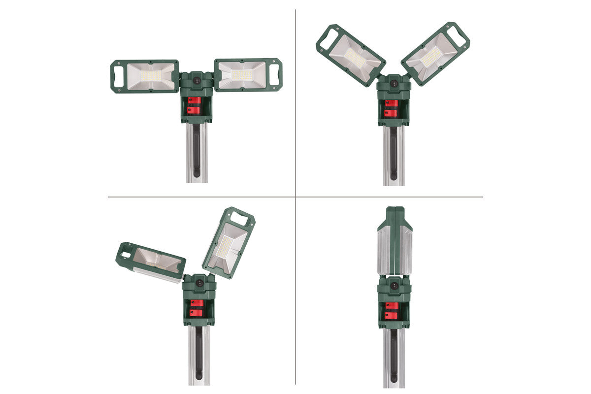Metabo 601507850 BSA 18 LED 5000 DUO-S 18V Twin LED Tower Site - Light 5,000 Lumens - Bare Tool - Ace Tool Group - Metabo