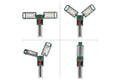Metabo 601507850 BSA 18 LED 5000 DUO-S 18V Twin LED Tower Site - Light 5,000 Lumens - Bare Tool - Ace Tool Group - Metabo