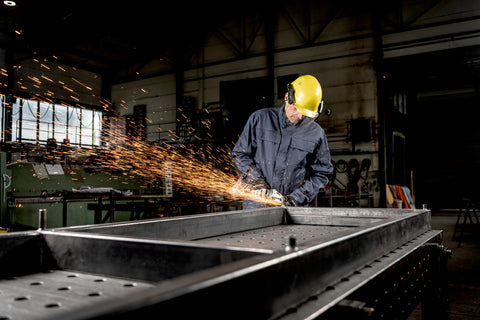 Metabo 613059520 WPB 18 LT BL 11-125 Quick 18V 4.5" / 5" Brushless Brake Angle Grinder - 10,000 RPM - Kit w/ ASC 145, 2x 5.5Ah LiHD Batteries, metaBOX 165 L - Ace Tool Group - Metabo