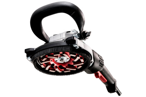 Metabo 603825750 RSEV 19-125 RT 5" Renovation Grinder Surface Prep Kit - 3,800-8,200 RPM - 15.0 A - Convertible Integrated Dust Collection Shroud - Ace Tool Group - Metabo