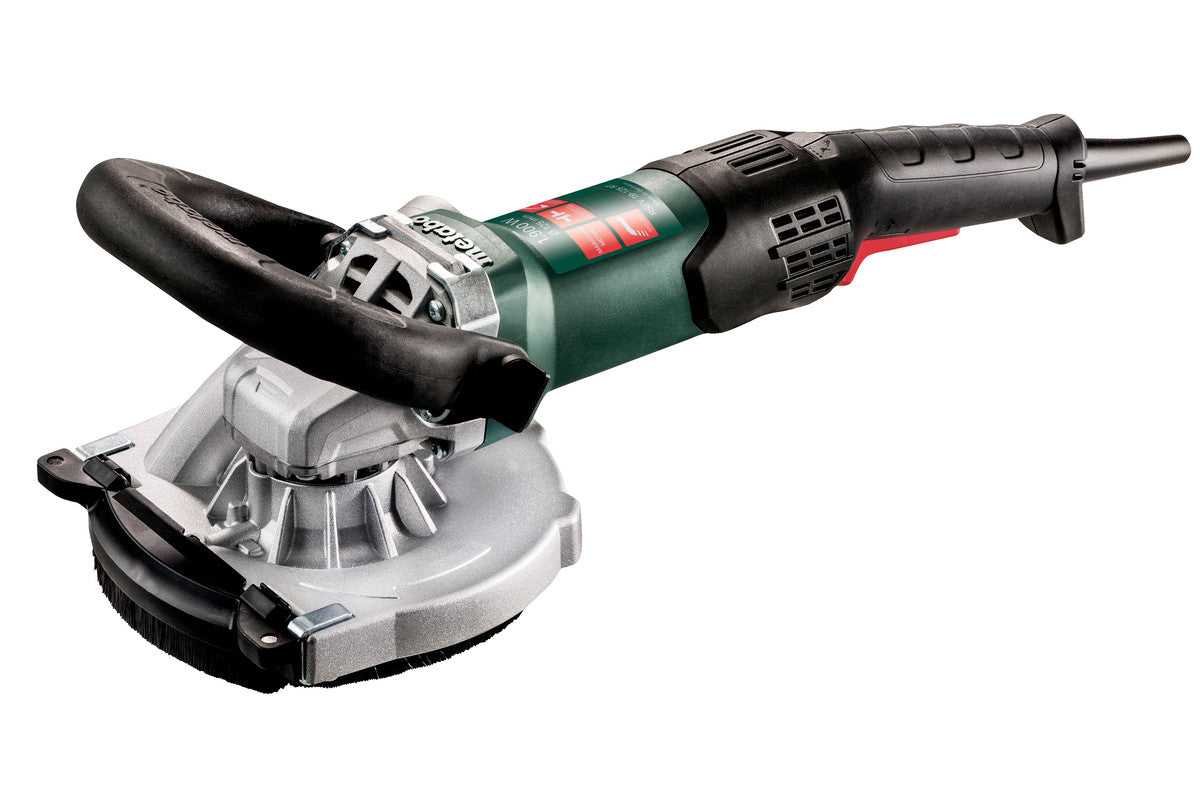 Metabo 603825750 RSEV 19-125 RT 5" Renovation Grinder Surface Prep Kit - 3,800-8,200 RPM - 15.0 A - Convertible Integrated Dust Collection Shroud - Ace Tool Group - Metabo