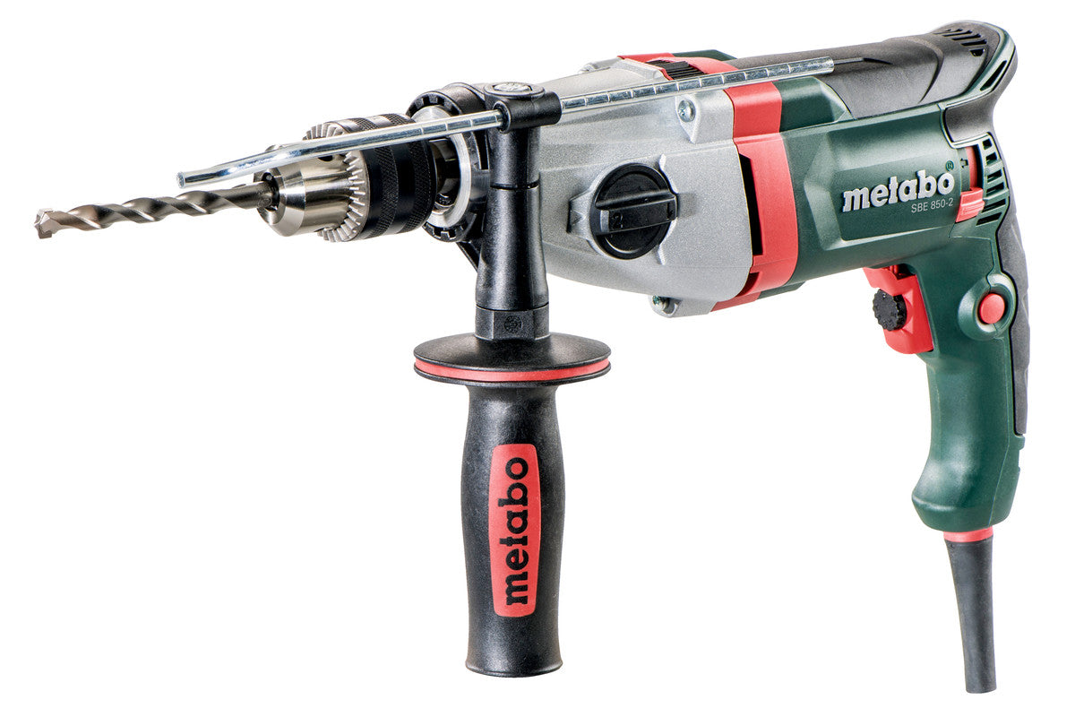 Metabo 600782620 SBE 850-2 MB 1/2" Hammer Drill - 0-1,100/0-3,100 RPM - 7.7 AMP - metaBOX 145 L - Ace Tool Group - Metabo