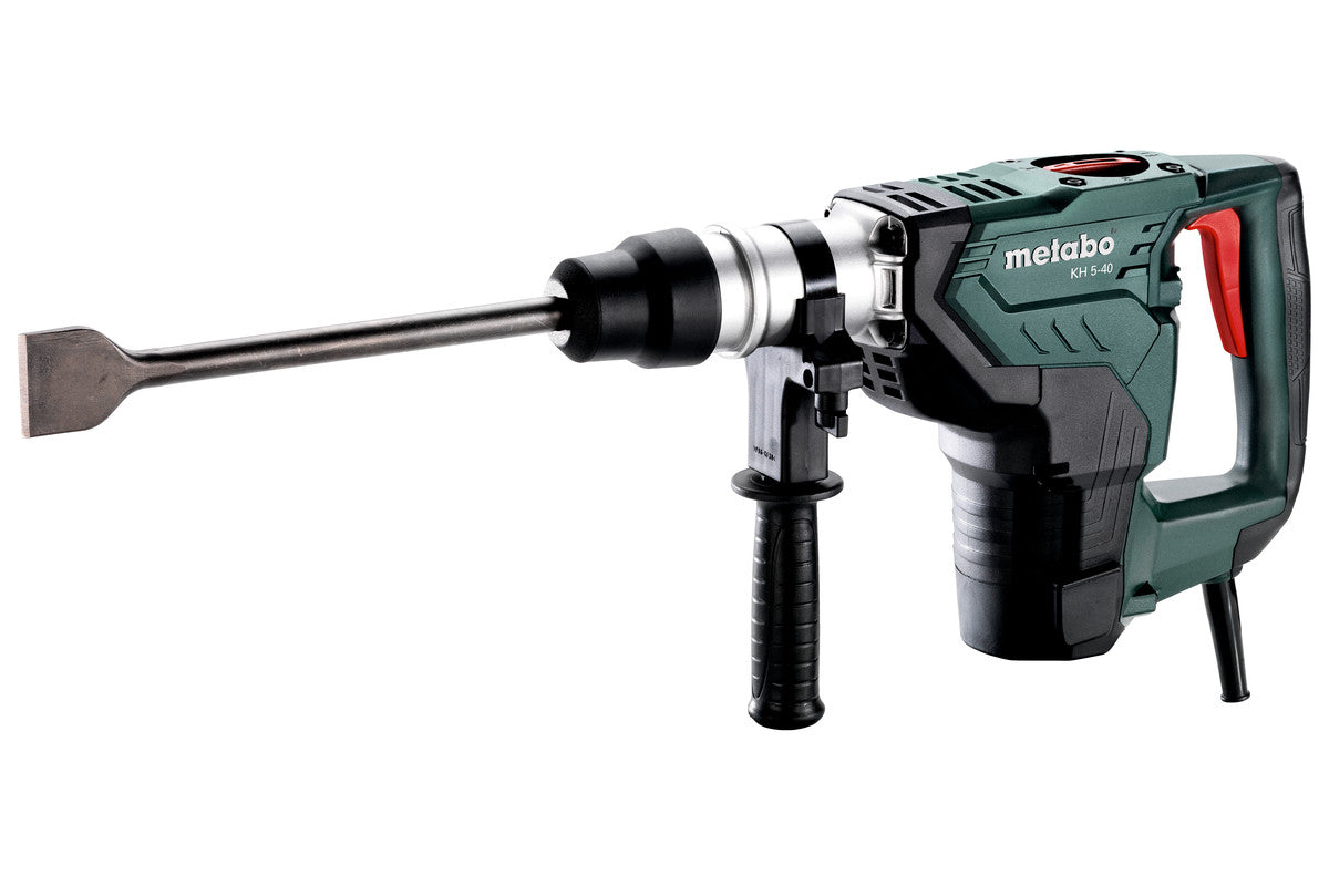 Metabo 600763620 KH 5-40 1-9/16" SDS-MAX Rotary Hammer - 10.0 AMP - 2800 BPM 7.1 J / 5.2 ft lbs - 620 RPM - Plastic Carry Case - Ace Tool Group - Metabo
