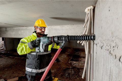 Metabo 600765620 KHEV 5-40 BL 1-9/16" SDS-MAX Brushless Rotary Hammer - 11.3 AMP - 2900 BPM 8.7 J / 6.4 ft lbs - 350/500 RPM - Variable Speed - Electronics - Reduced Vibration - Plastic Carry Case - Ace Tool Group - Metabo