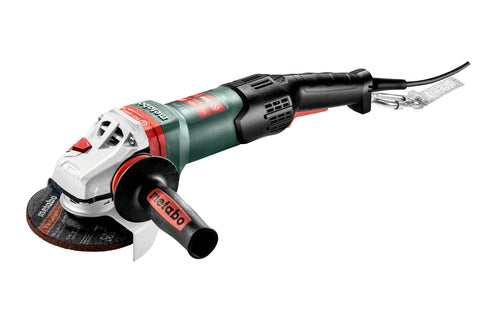 Metabo 600605420 WEPBA 17-125 Quick RT DS 4.5" / 5" Angle Grinder - 10,000 RPM - 14.5 AMPS w/ Non-Locking Paddle, Auto-balancer, Electronics, Rat Tail, Drop Secure - Ace Tool Group - Metabo