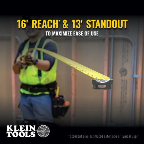 Klein 9135 Tape Measure, 35-Foot Single-Hook - Ace Tool Group - Klein
