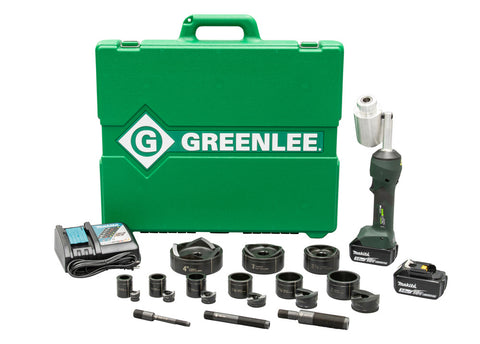 Greenlee LS100X11SB4X Intelli-PUNCH Battery-Hydraulic Knockout Kit with Slug-Buster® 1/2" - 3" and 4" - Ace Tool Group - Greenlee
