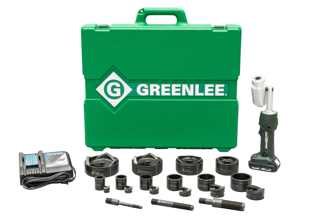 Greenlee LS50L2 Battery-Hydraulic Knockout Kit with Slug-Buster® ½  4 - Ace Tool Group - Greenlee