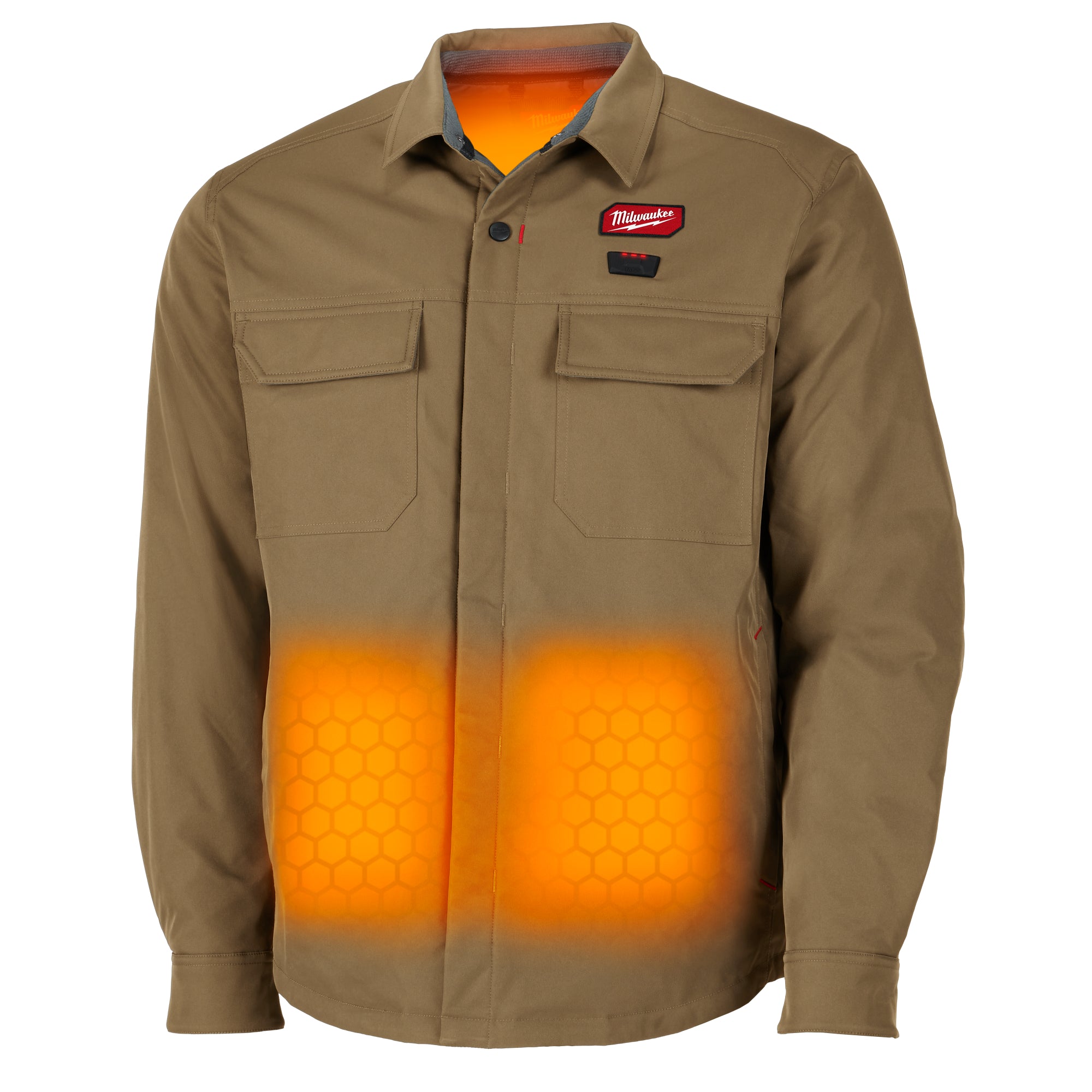 Milwaukee M103K-21XL M12™ Shirt Jacket - Khaki XL