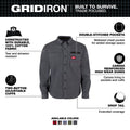 Milwaukee M552G-XL GRIDIRON™ Flannel Shirt - Ace Tool Group - Milwaukee Tool