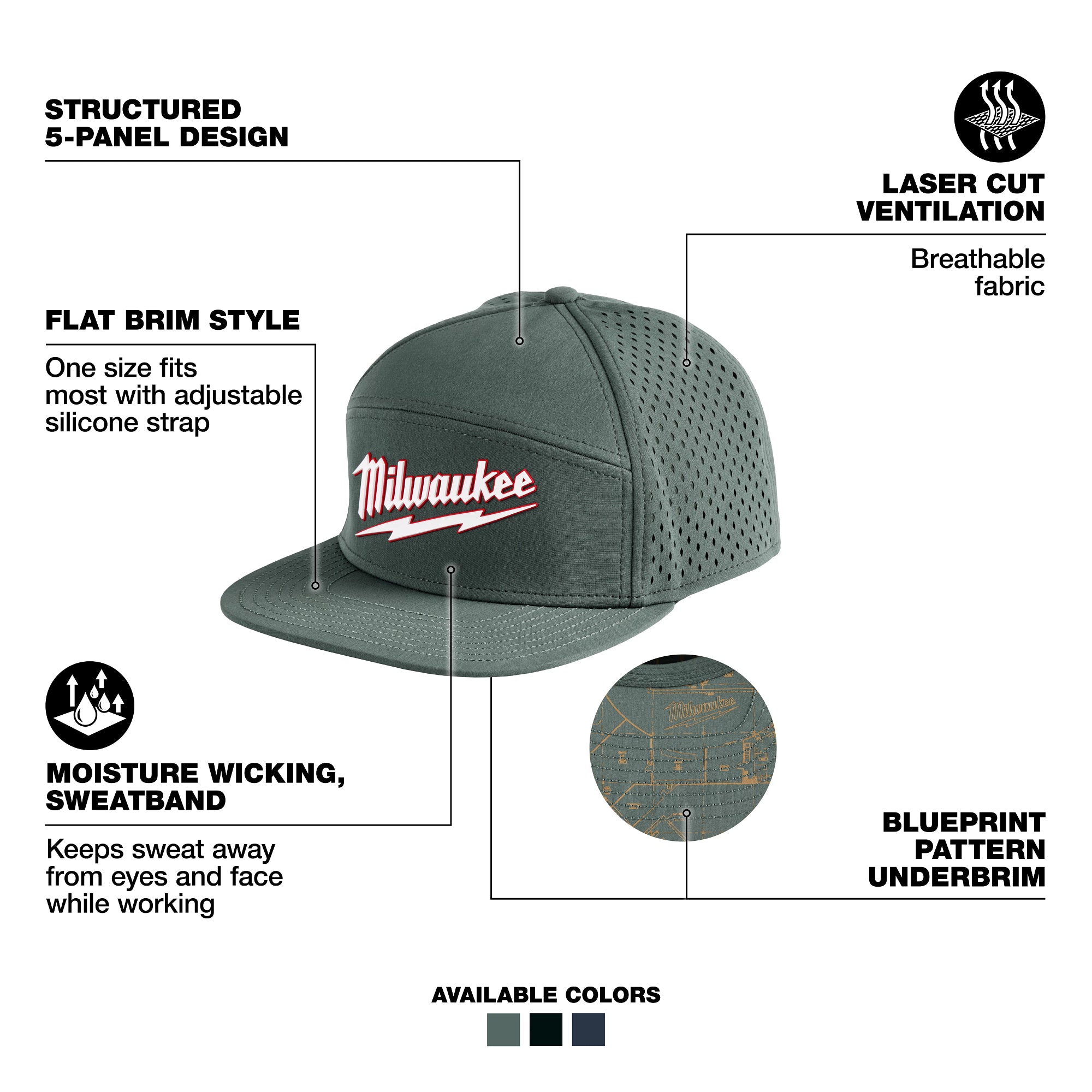 Milwaukee M771E Flat Brim Snapback - Ace Tool Group - Milwaukee Tool
