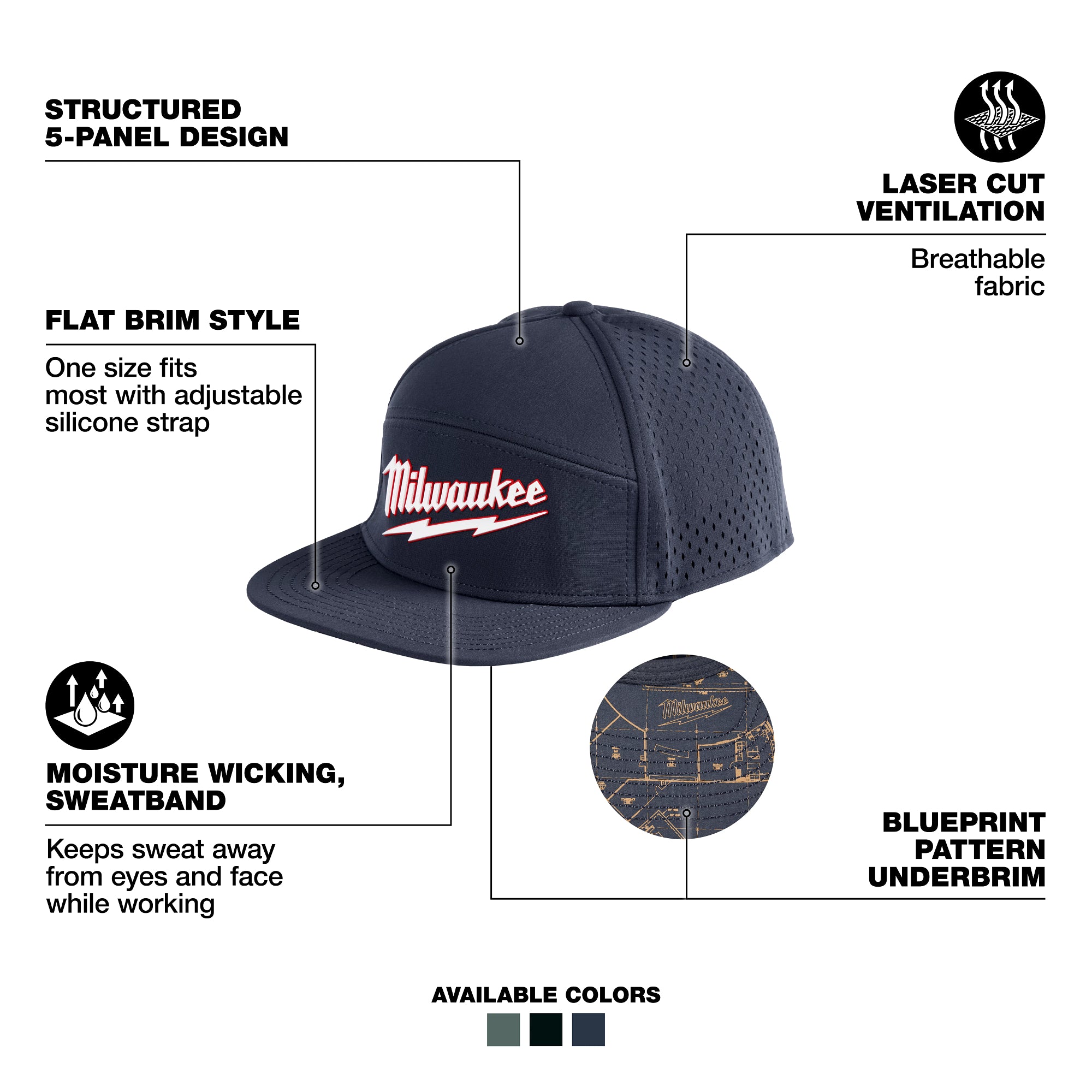 Milwaukee M771U Flat Brim Snapback - Ace Tool Group - Milwaukee Tool