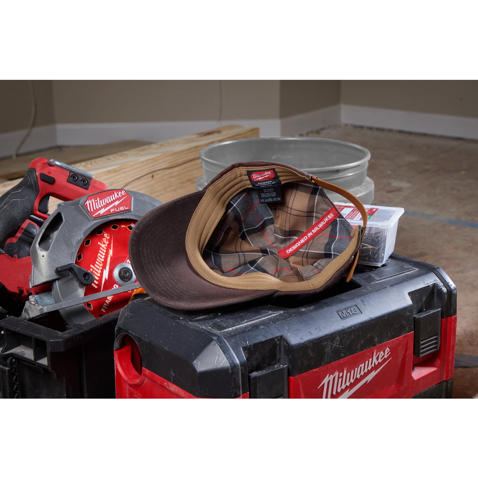 Milwaukee M772N Waxed Canvas Adjustable Hat - Brown - Ace Tool Group - Milwaukee Tool
