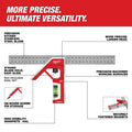 Milwaukee MLSQC112 300mm Magnetic Combination Square - Ace Tool Group - Milwaukee Tool
