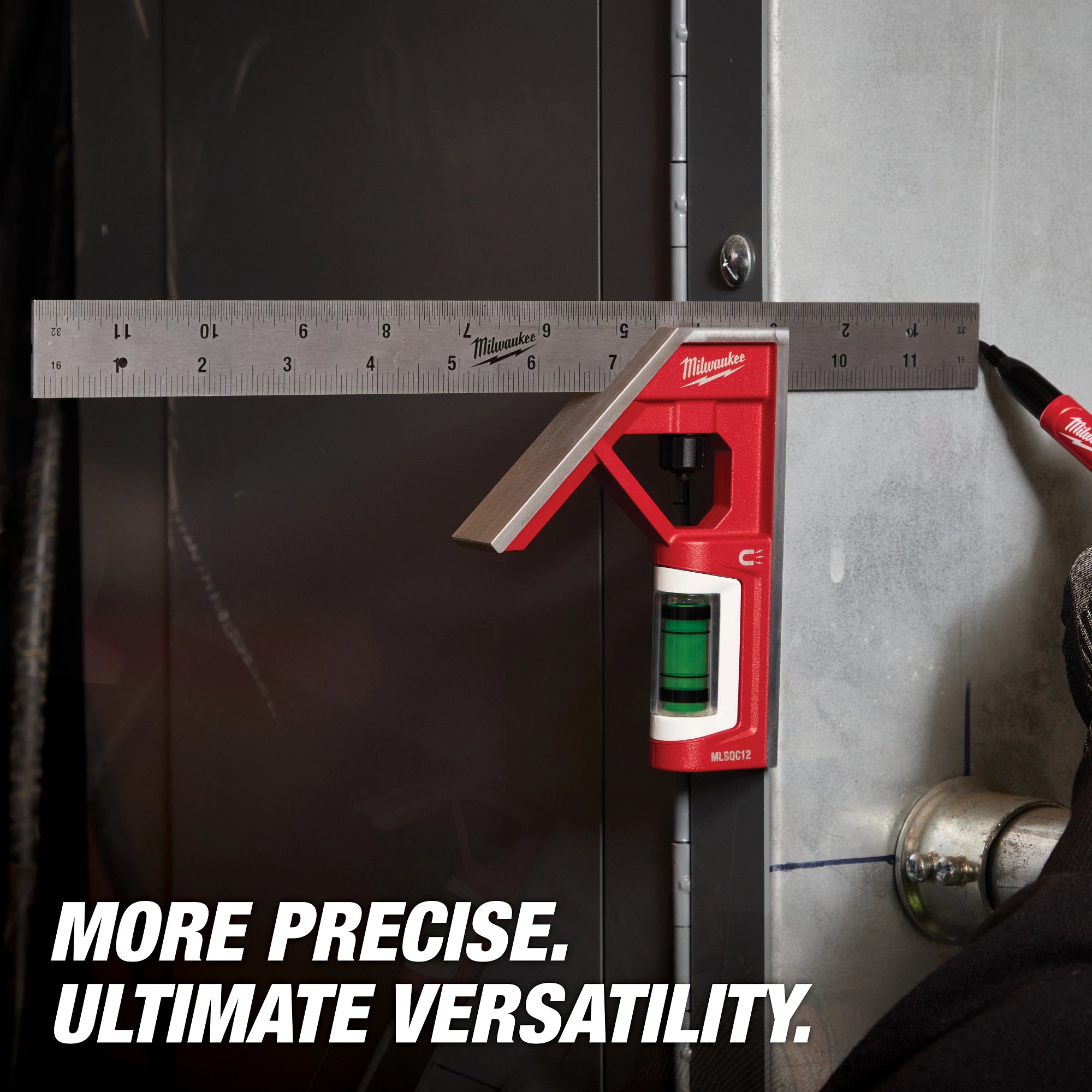 Milwaukee MLSQC112 300mm Magnetic Combination Square - Ace Tool Group - Milwaukee Tool