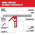 Milwaukee MLSQC12 12" Magnetic Combination Square - Ace Tool Group - Milwaukee Tool